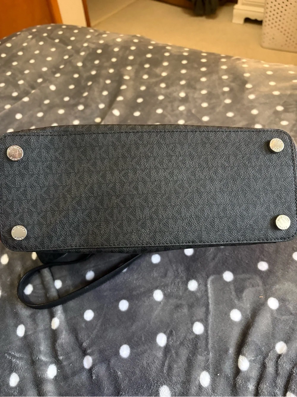 Michael Kors Black MK Logo Tote